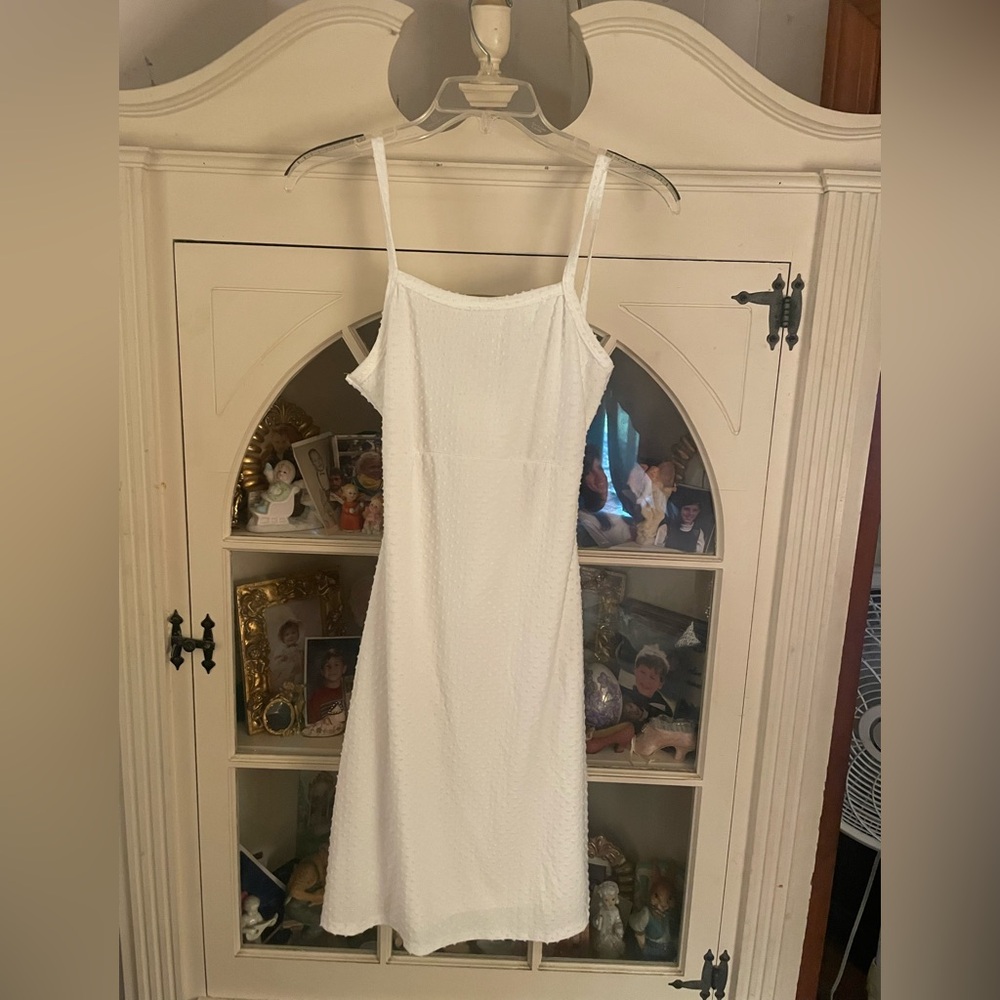 Olivia Rae White Backless Dress